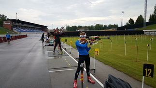 Uudella ampumastadionilla.